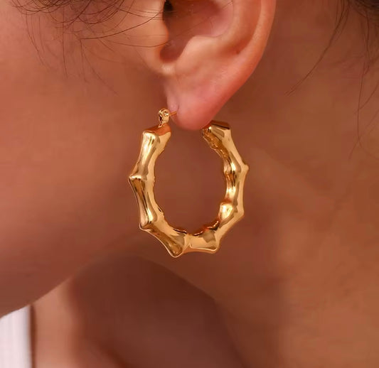 Bamboo Banger Earrings