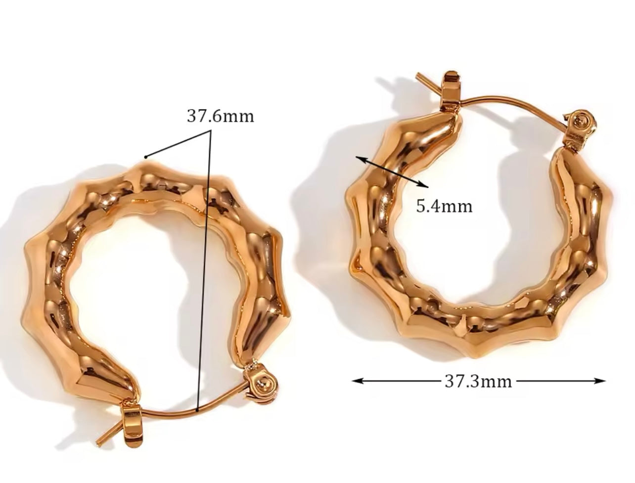 Bamboo Banger Earrings